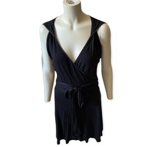 Diesel Black Faux Wrap Dress - Medium
